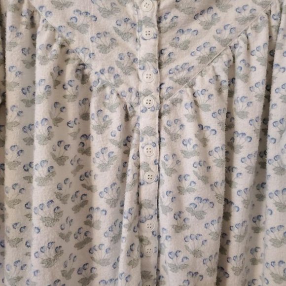 VINTAGE WOMEN'S NIGHTGOWN - FLORAL PATTERN - SIZE LARGE - Picture 3 of 5